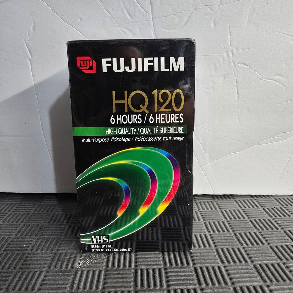 Fujifilm HQ120 VHS Blank Media T-120 High Quality Multi-Purpose 6 Hour 3 Pack